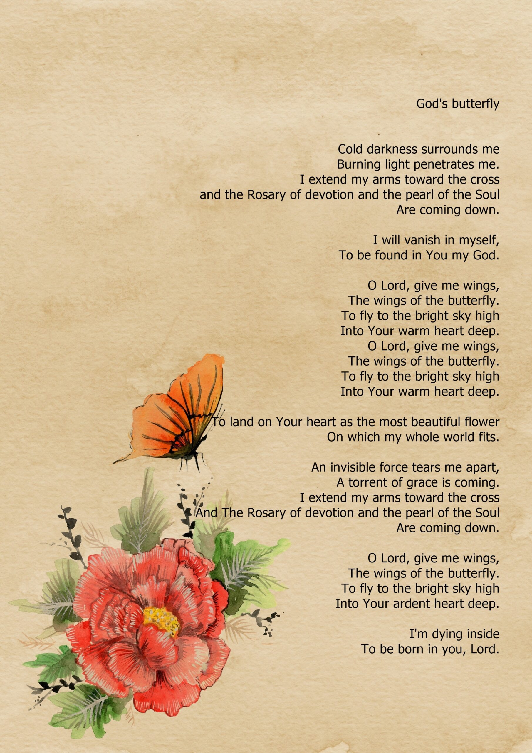 God’s Butterfly © – Tree Of Poetry